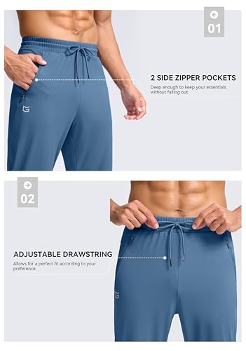 G Gradual Men's 30"/32"/34"/36" Inseam Tall Sweatpants with Zipper Pockets - image 4