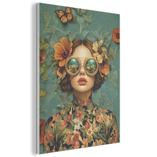 Décoration murale en feutre haut de gamme panneau design vintage nature 50x70 cm