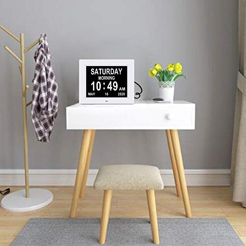 Johnziny【2023 Newest Clock With Day And Date For Elderly,8 Alarm Reminders Auto-Dimming,Digital Clock Large Display Day Date Dementia Clocks For Seniors, Elderly, Vision Impaired, Memory Loss #TOP6