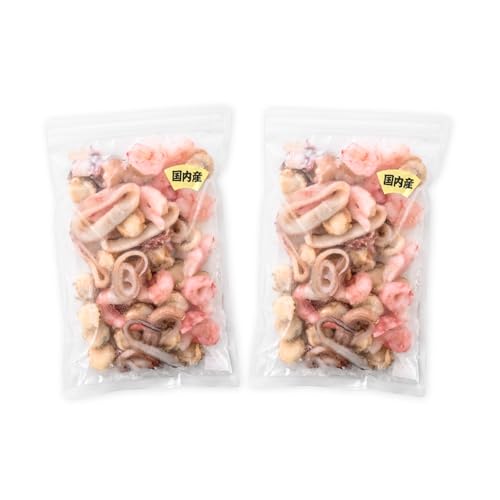 国産!3種シーフードミックス 300g × 2袋 / イカ 甘エビ ボイル 帆立 国産 海鮮 3種 海鮮ミックス 海の幸 冷凍保存 冷凍食品 バラ凍結 エビ 海老 皮なし 皮むき 無頭 イカ 烏賊 アサリ 貝 食品 食べ物 グルメ クラムチャウダー シーフードカレー パスタ ピザトッピング グラタン 海鮮チヂミ シーフー