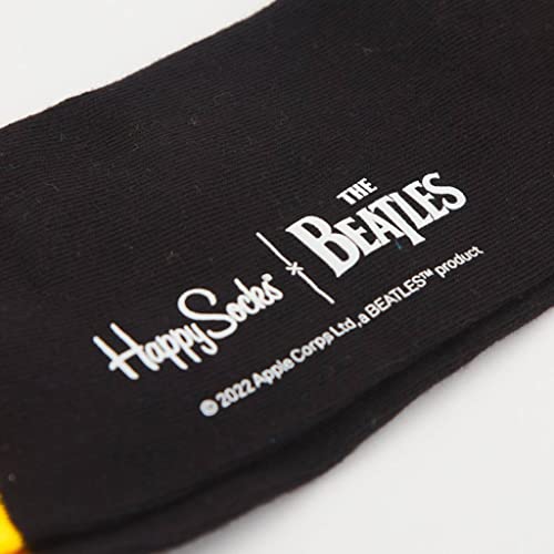 Happy Socks Les Chaussettes De Mélange De Coton Beatles, Noir/jaune 36-40 - Les Beatles, Paul McCartney, John Lennon, RIngo Starr, George Harrison Happy Socks Les Chaussettes De Mélange De Coton Beatles, Noir/jaune 36-40 – Image 5