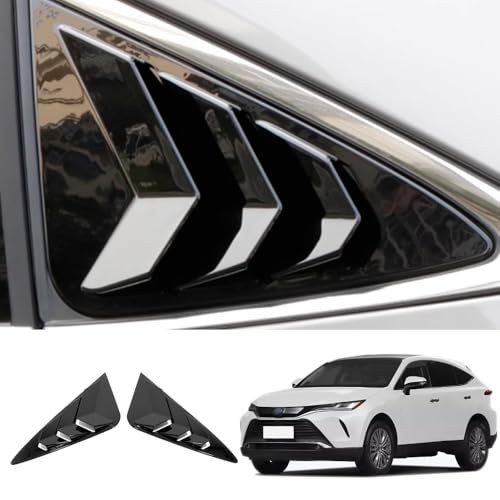 MUSOYADIトヨタ 新型 ハリアー 80系 専用外装 パーツ アクセサリー リアウィンカーガーニッシュ リアウィンドウスポイラー Harrier 80 ハリアー アクセサリー に適合設計ABS 樹脂製(ブラック)2枚