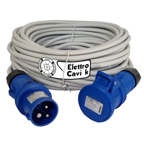 Prolunga Elettrica Industriale Monofase 16A 25m