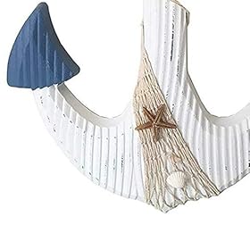 T&Garice Hanging Nautical Wooden Anchor Wall Decor,18''H,Rustic Anchor Wall Art Sculpture Beach Theme Home Decoration… 41Nd4LtTjmL. SS280