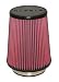 Airaid 700-458 Universal Clamp-On Air Filter: Round Tapered; 4 Inch (102 mm) Flange ID; 7 Inch (178 mm) Height; 7 Inch (178 mm) Base; 4.625 Inch (117 mm) Top