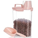 Kytely Upgraded Airtight Pet Food Storage Container, Small Dog Food Container with Measuring Cup, Ca