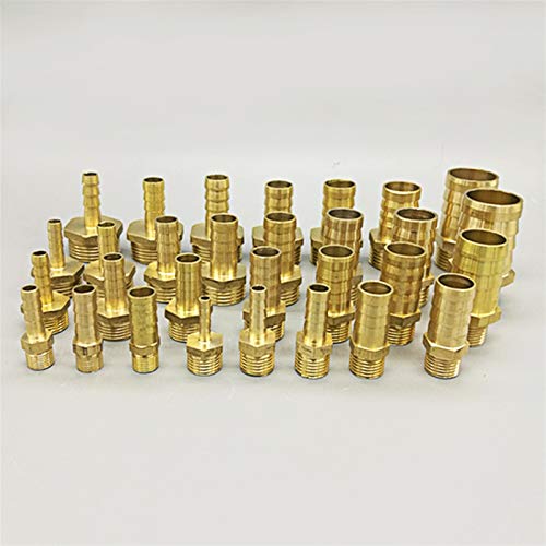 Zkenyao-Brass Connector 4mm 6mm 8mm 10mm 12mm 19mm Hose Barb Tail 1/8