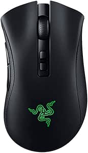 Razer DeathAdder V2 Pro - Mouse da Gioco Wireless con Comfort Ergonomico (Interruttori Ottici di Seconda Generazione, Messa a Fuoco Ottica + Sensore 20K, Cavo SpeedFlex, 88 Grammi) Nero