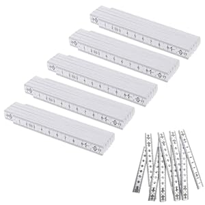 Comioke Zollstock 01 Kunststoff Faltmaßstab 5er Set