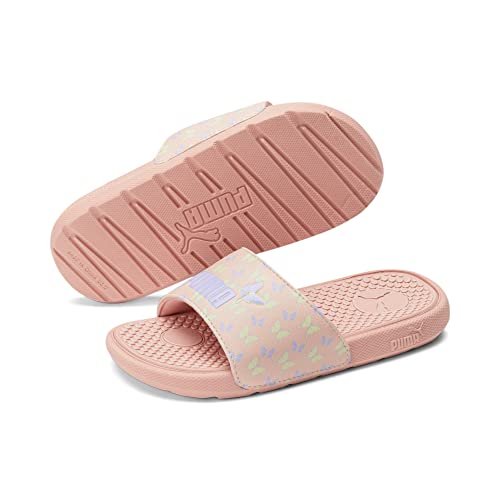 PUMA PUMA Cool Cat Sandal, Apricot Blush-Light Lavender-Butterfly, 1 US Unisex Little Kid