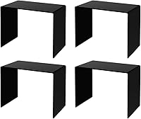 Vista 12 de Marketing Holders Soporte de exhibición de acrílico cuadrado transparente de 8 pulgadas para encimera de plexiglás decorativo, sin plataforma