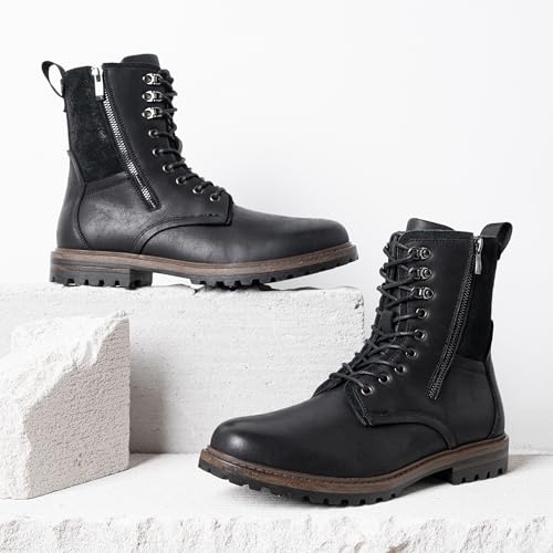 Image of JOUSEN Boots for Men Leather Casual Dress Shoes combat Boots men