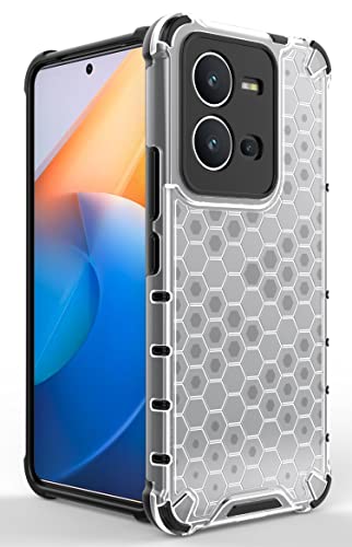 Image of Glasgow Back Case Cover Compatible with [ Vivo V25 5G ] (Stylish Design) - Transparent