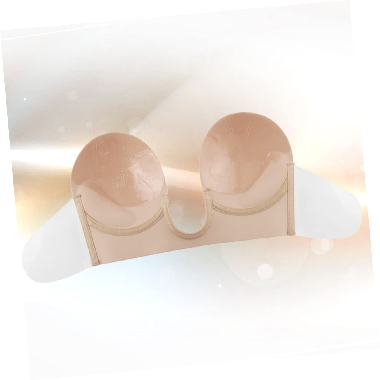 SOIMISS 3piezas Sujetador Invisible Adhesivo De Silicona Para Mujeres Cubrepezones Reutilizables Tirantes Para Vestidos De Espalda Descubierta y Ropa De Fiesta Color Piel