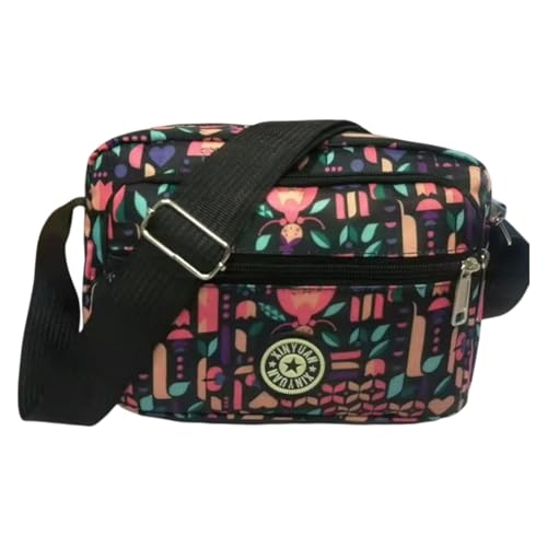 Image of MOMISY Women Mobile Messenger cellphone Bag Ladies Nylon Shoulder Cross Body Long Strap for College, Outing, Travelling, Work