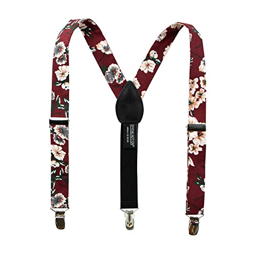 Image of Spring Notion Boys' 4-Piece Floral Suspenders Outfit