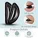 XLIUAX 30 Pairs Eyeglass Nose Pads, Nose Pads for Glasses Noses Pad for Glass Anti Slip Noses Bridge for Glasses Adhesive Replacement for Sunglasses D-Shaped Adhesive Cushions Silicone Black White