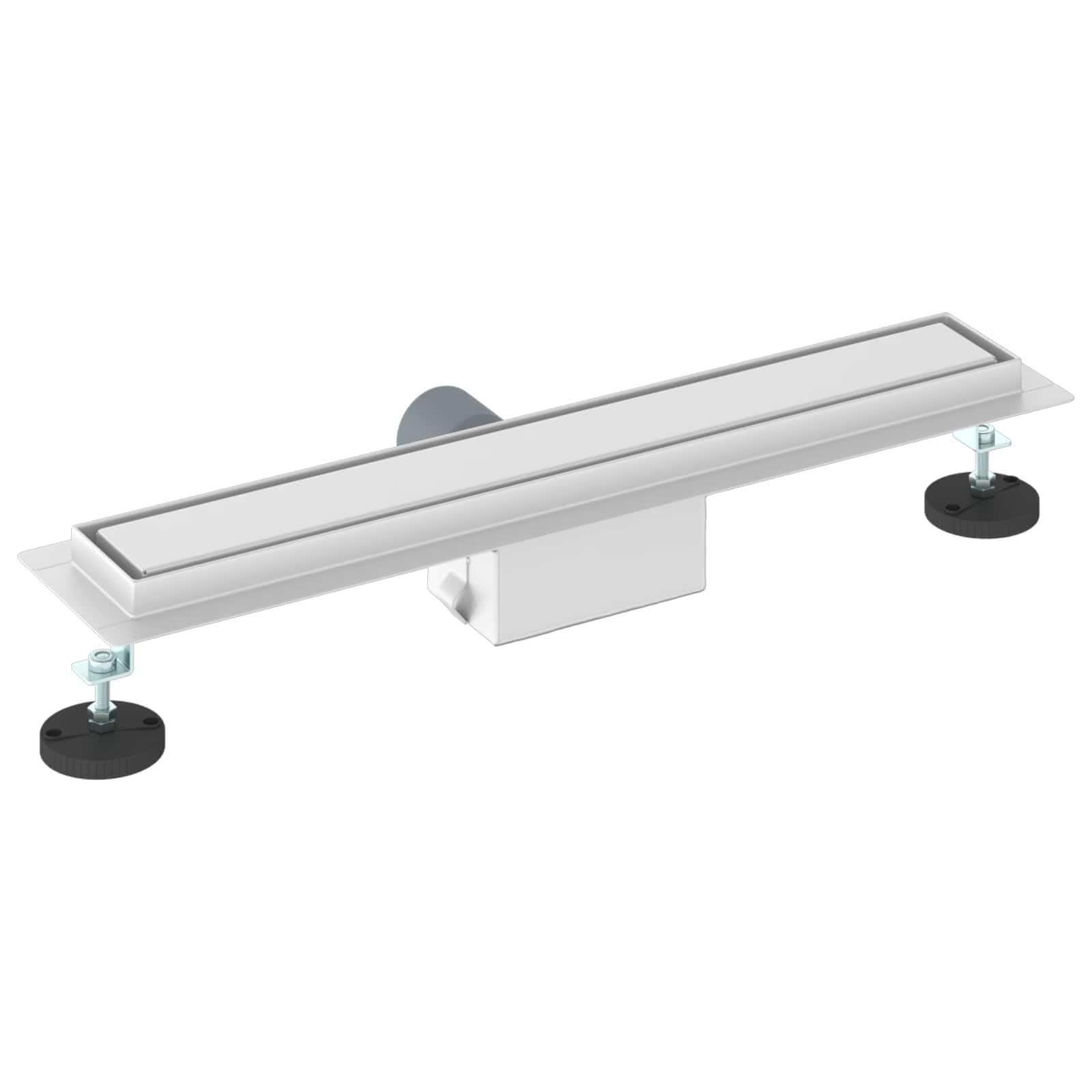 Mangloder - Desagüe de ducha 2 en 1 de acero inoxidable con altura regulable de 50 cm para baño, ducha a nivel de suelo, apto para azulejos, duradero, diseño moderno, fácil montaje, accesorios
