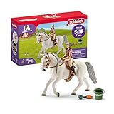 Schleich Horse Club - 7 PC Rider and Horse Toy Playset with Accessories - Realistic Rider and Lipizzaner Mare Figurine - Fun Toys for Girls and Boys - Collectible Figures for Kids Ages 5+ - 41433