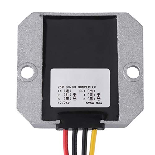 DC-DC Car Conversor 12V/24V Para 5V 5A 25W Voltagem Step Down Module Buck Conversor de fonte de alim