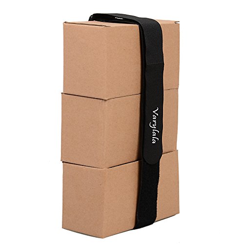 4 Pcs Varylala Versatile Hook And Loop Cable Ties Straps Tie Downs Fastening Securing Straps (40"X1.5", Black) #TOP6