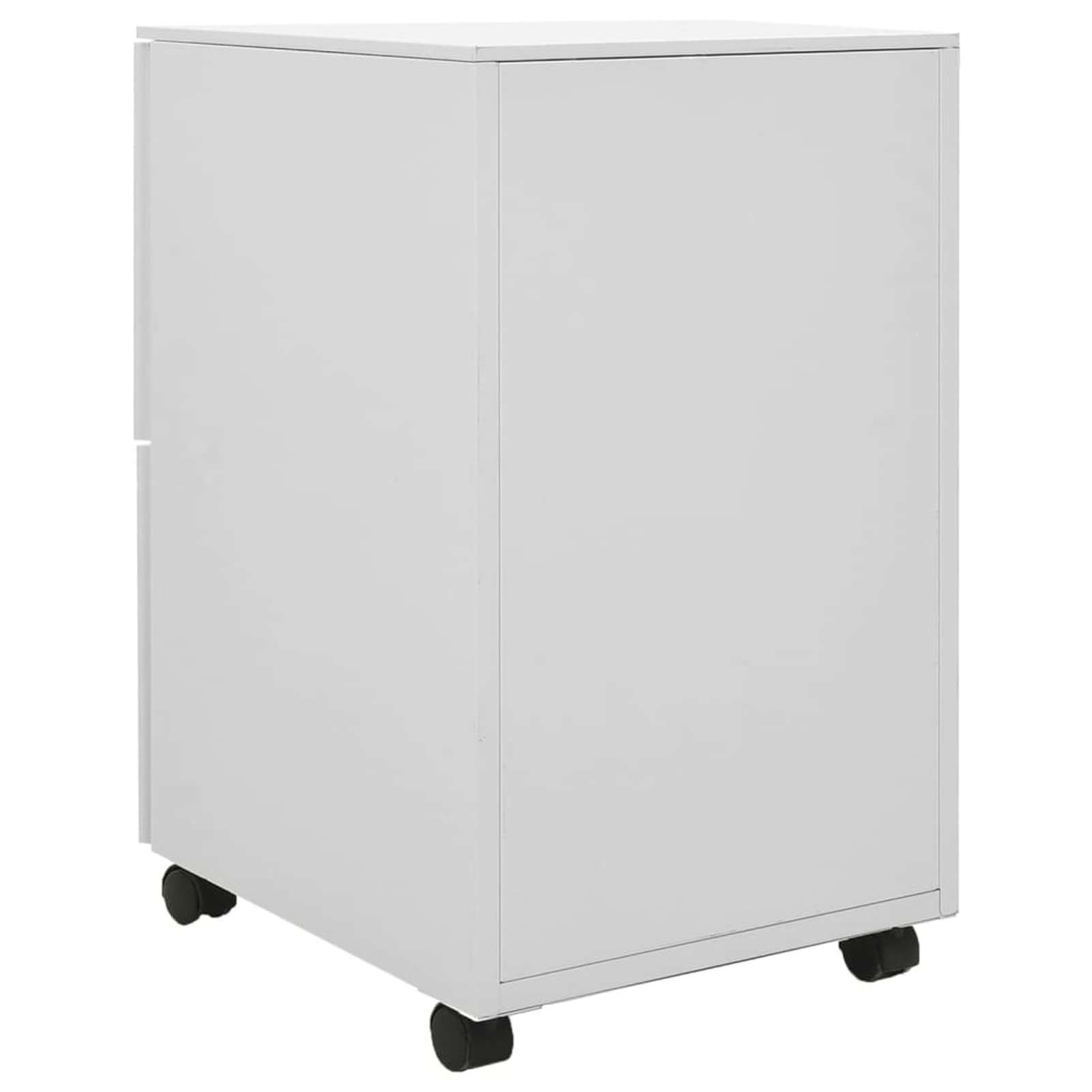 GuyAna Schedario Mobile Grigio Chiaro 39x45x67 cm in Acciaio,Schedario,Schedario da Ufficio,Mobiletto per Documenti