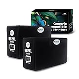 Volca Spares 962 Ink Cartridge Replacement for HP 962 XL Compatible with OfficeJet 9010 Series and OfficeJet Pro 9000, 9010, 9020 Series(Black Two Count Pack)