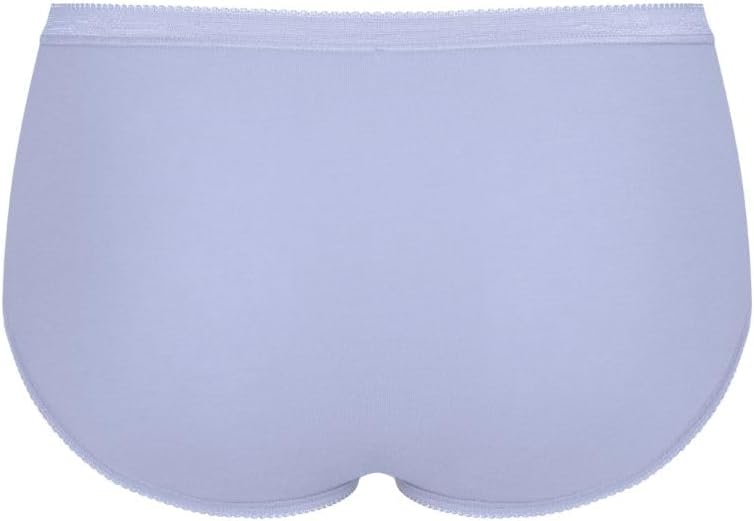Sloggi Midi Briefs Knickers Basic+ Brief 3 Pack 95% Cotton Mid Rise Lingerie