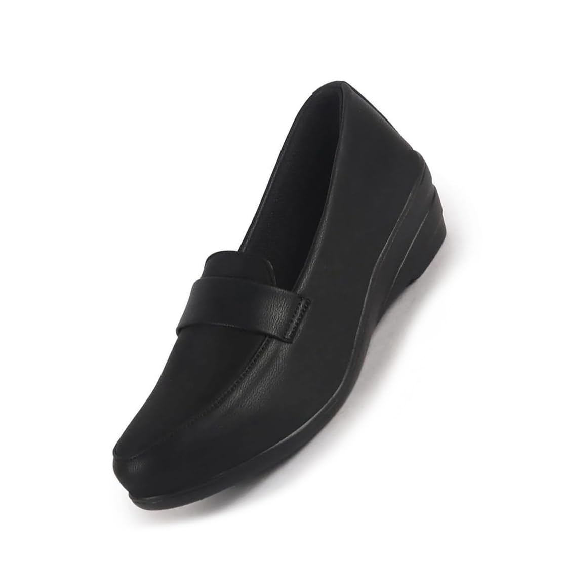 fausto Women Classic Formal Platform Heel Slip On Shoes | Pull On Shoes with All Day Comfort for Office, Meetings, Evening Events-picture-20