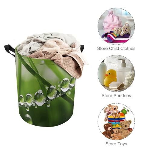 Panier à linge avec couvercle pliable et imperméable pour masquer le linge et stopper l'humidité