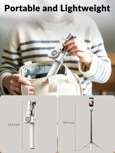 Gimbal de teléfono inteligente AOCHUAN para evitar vídeos borrosos 7