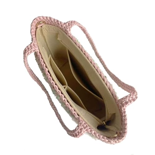 Designer Handbags for Women Knit Bag Gradient Colorful Oil Painting Print Crossbody Purses Top Handle Handbags4