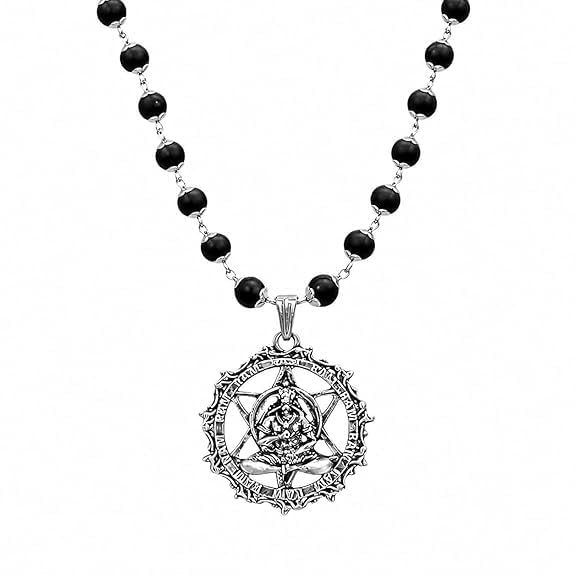 Hanuman Karungali Mala – Premium devotional mala with authentic Karungali beads and sacred Hanuman pendant, symbolizing courage, devotion, strength, and divine protection; perfect for meditation, chanting, yoga - Pack Of 1-image-48
