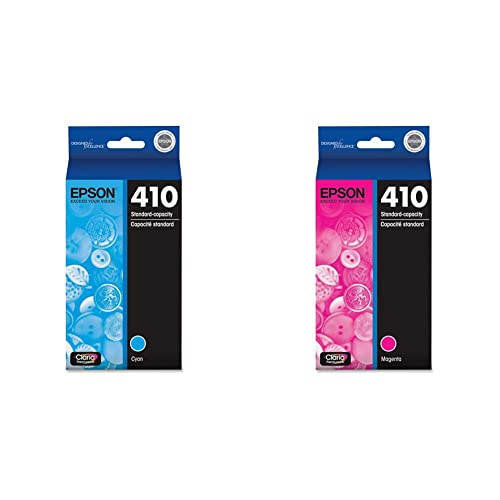 Epson T410 Claria Premium -Ink Standard Capacity Cyan -Cartridge & T410 Claria Premium -Ink Standard Capacity Magenta -Cartridge For Select Expression Premium Printers #TOP3