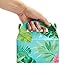 BLUE PANDA Tropical Party Favor Boxes - 24 Pack - 6 x 3 x 3 in, Teal Floral - Luau Party Decorations & Birthday Favor Boxes - 300gsm Cardstock Construction