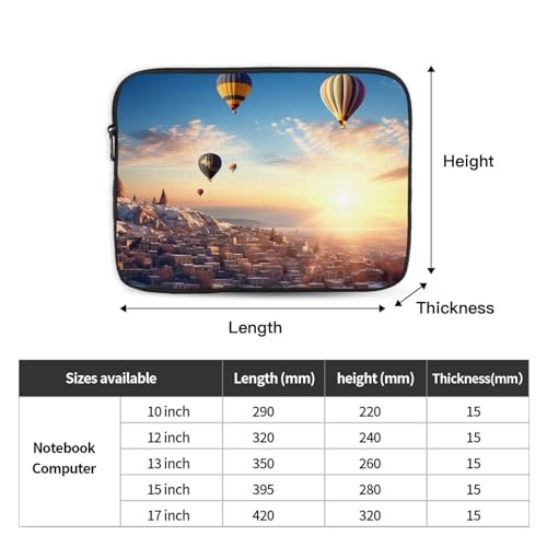 Funda para laptop Tour of The Balloon 13 pulgadas miniatura 2