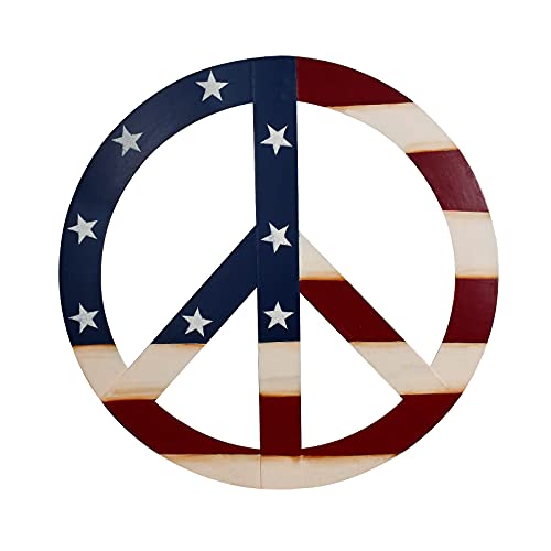 K Kilipes Patriotic Metal Peace Sign