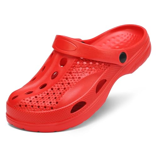 Image of SOSOWHLTE Men's Women's Arch Support Clogs,Unisex Garden Shoes Comfortable Slip-on Outdoor Sandals Slippers for Beach Casual