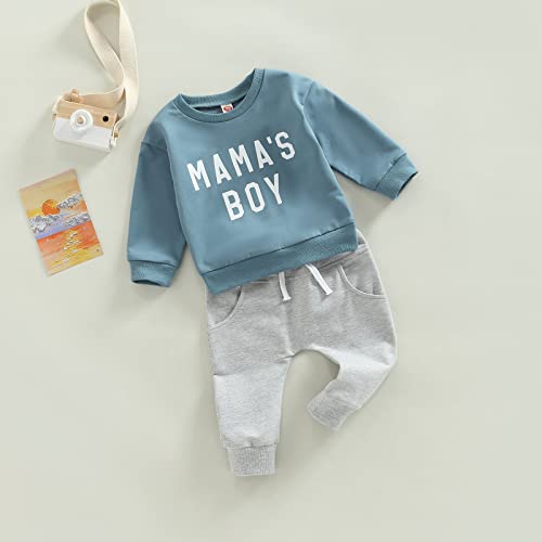 Fall Winter Baby Boy Clothes Bubs Sweatshirt Sweater Top Long Pants Sweatsuit Cute Little Boy Baby Outfits2