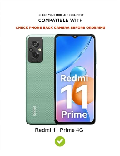 Image of Flip Cover for Redmi 11 Prime 4G Back Cover Case with Magnatic Closure | Inbuilt Stand | Card & Money Pocket (Dual Black)