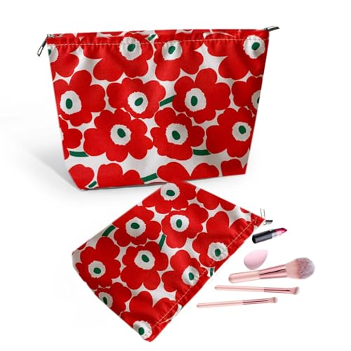 LPMEGQFU 2Pcs Makeup Pouch Travel Makeup Bag Cosmetic Pouch Cosmetic Bags for Women Large Capacity Travel Toiletry Bag for Women Gifts for Friend Best