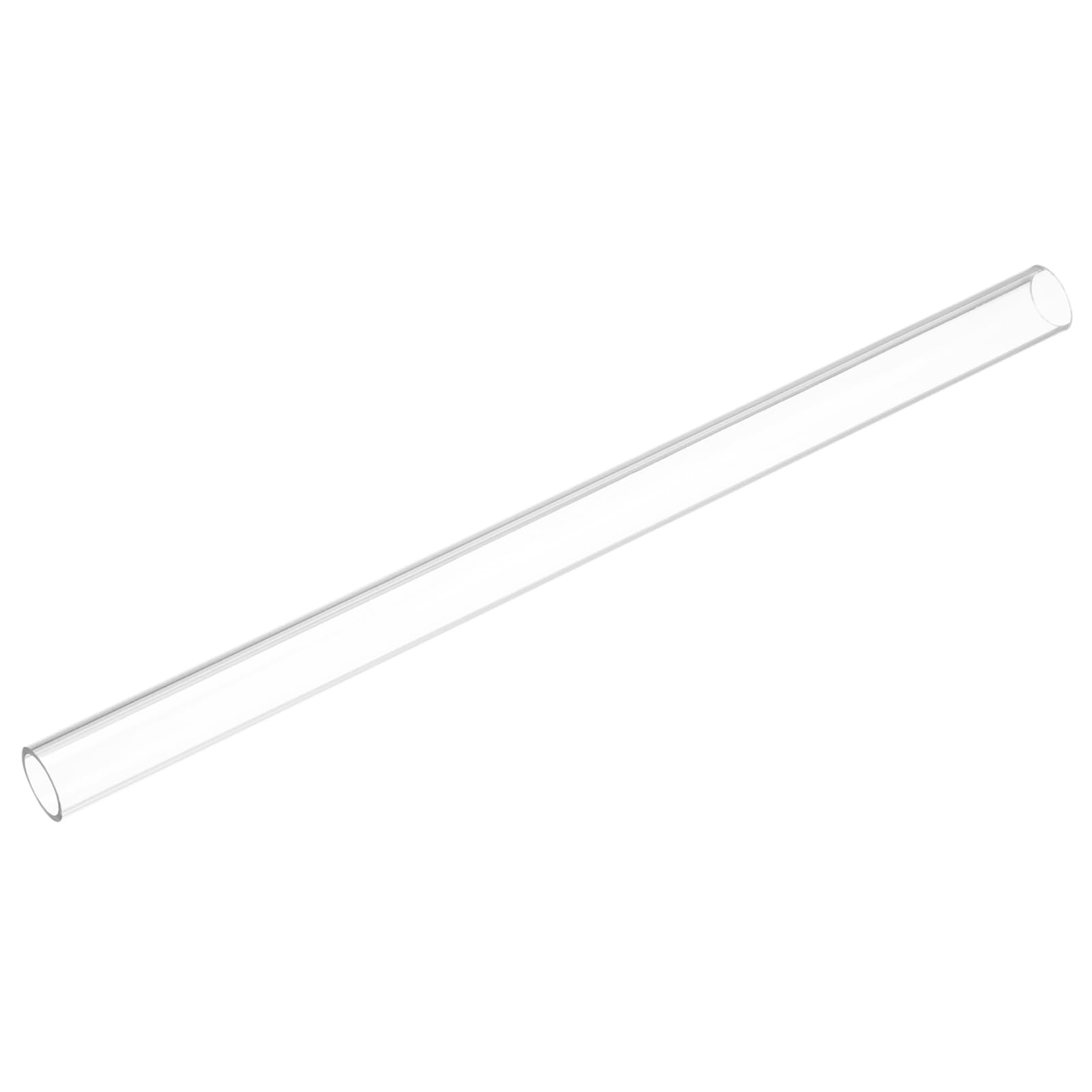 uxcell Clear Rigid Tubing Pipe 16mm(5/8") ID x 20mm OD 1Ft(305mm) Round Plastic Tube
