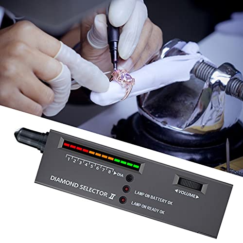 Qiguch66 Diamond Tester Pen Portable High Accuracy Probe 3-Color Indicator Diamond Selector For Jewelry - A #TOP4