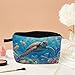 MoCaliduccious Oceanic Print Makeup Bag Turtle Tropical Fish Print Cosmetic Pouch Joyful Birthday Beach Vacations​​ Summer Gift for Sea Lovers Friends​​