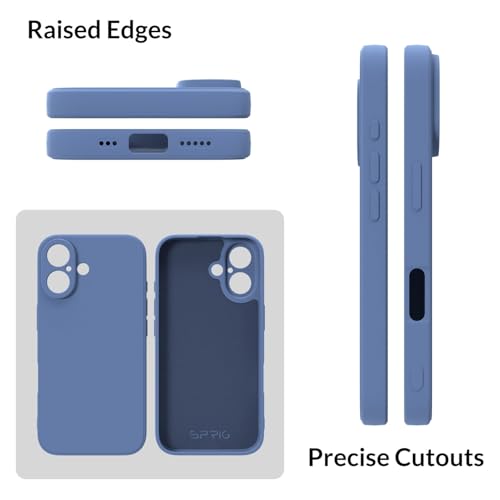Image of SPRIG Compatible with iPhone 16 Premium FlexTone (TPU) Back Cover Drop Tested Shock Proof Mobile Case for Men, Women, Boys and Girls with Camera Protection (Lavender Grey)