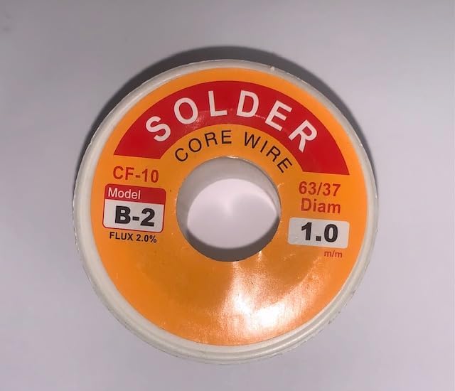 BULK 23 PIECES B-2 1.0 New 100g 1mm Solder Core Wire FLUX 2.0% CF-10 63/37 DIAM Tin Lead Line Rosin Core Soldering Wire Reel 1.0MM B2-1.0