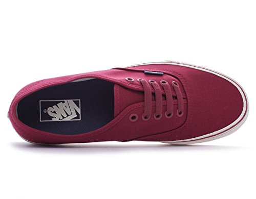 Zapatillas Vans Authentic unisex en color rojo sport vintage y talla 42 de lona resistente 5