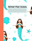 Primary Story Journal: Mermaid Primary Composition Notebook K-2,Primary Draw And Write Notebook,Dotted Midline and Picture Space