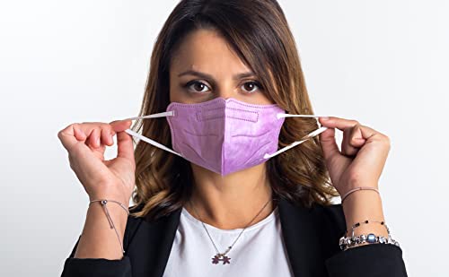 20 FFP2/KN95 Maske Bunt Mix CE Zertifiziert Kleine Größe Small, Medizinische Mask mit 4 Lagige Masken, Partikelschutzmaske, Atemschutzmaske mit Hoher BFE-Filtereffizienz≥94 | 20 Stück - Made in Italy