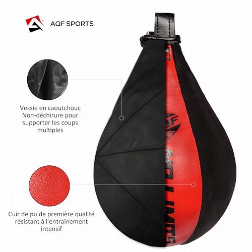 Sac de boxe en cuir stable avec pivotant de plafond pour éviter les blocages